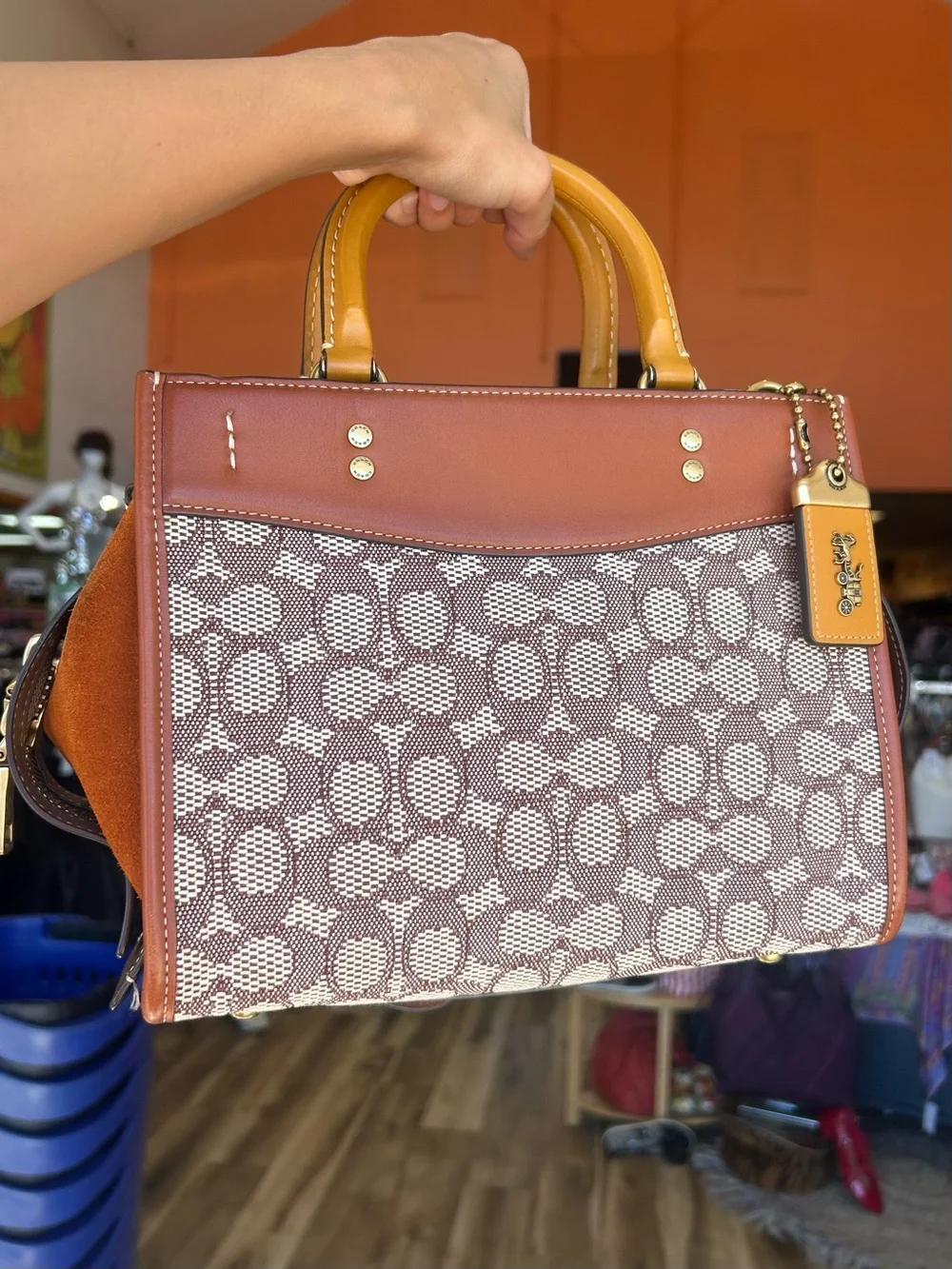 COACH Rogue 25 Signature Jacquard Satchel